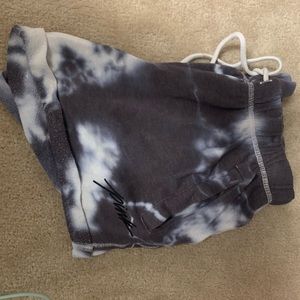 PINK tye dye boyfriend shorts